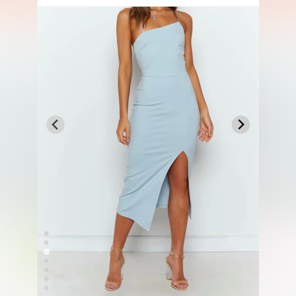 Cecilia Bodycon Midi Dress Blue